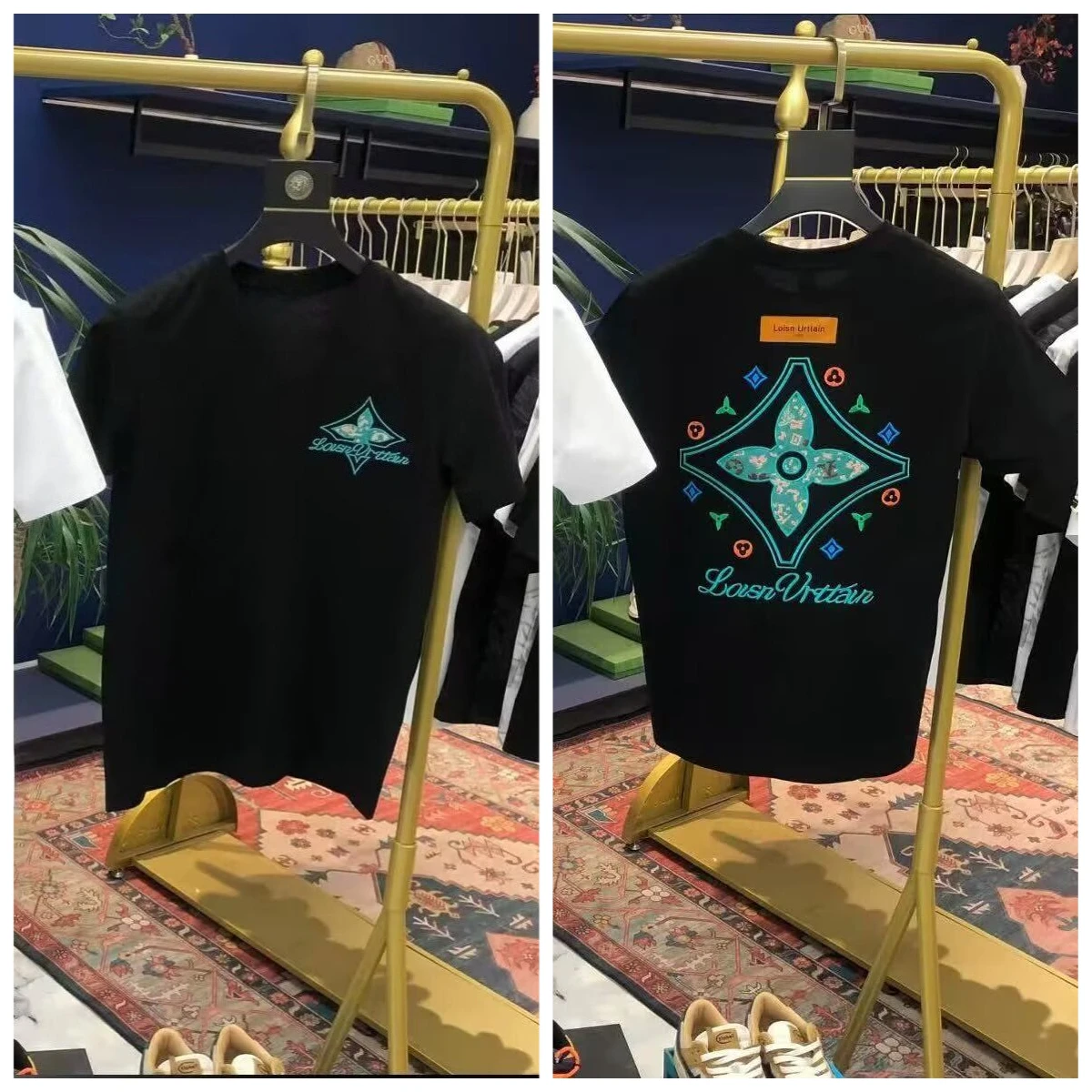High End 100% Cotton Unisex T-Shirt 2026 Summer Letter Print Short Sleeve Trendy Loose Casual Streetwear Daily Versatile Tops