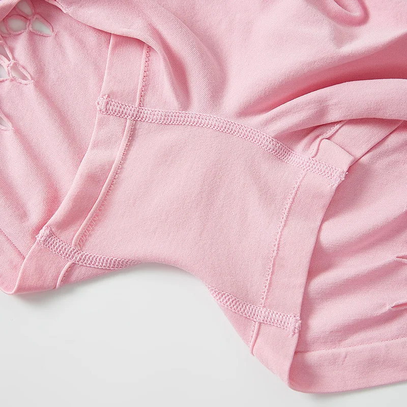 Mulheres meados de cintura oco para fora calcinha respirável confortável nova senhora boyshort malha cuecas femininas