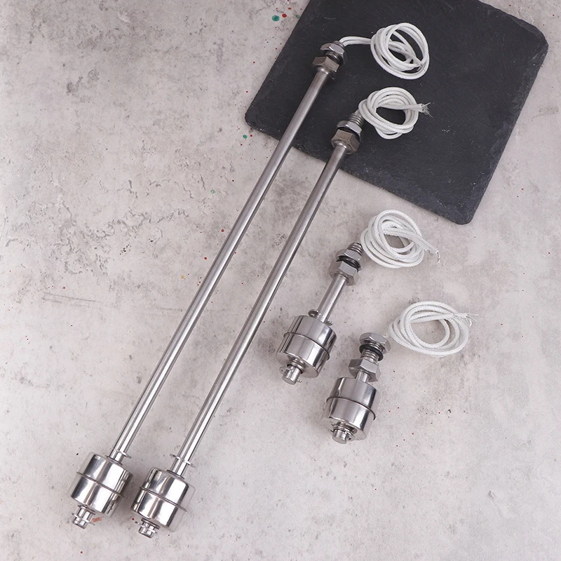 45mm-300mm Stainless Steel Float Switch Water Tower Tank Liquid Water Level Automatic Level Controller Tank Pool Flow Sensor