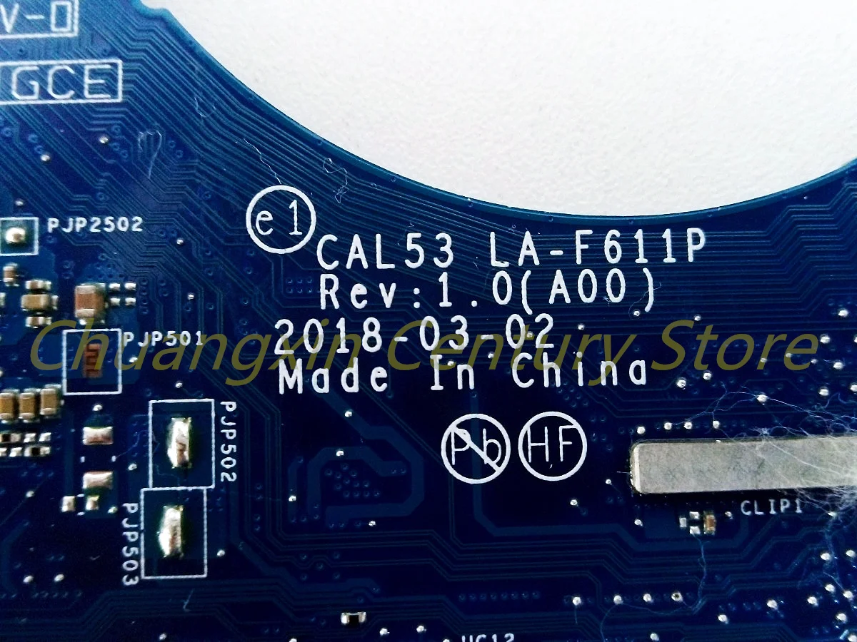 Imagem -04 - Placa-mãe Portátil Adequado para Dell Dell g3 3579 3779 Cal53 La-f611p I58300h I79750h Cpu Gtx1050 1050ti 4gb Gpu 100 Testado
