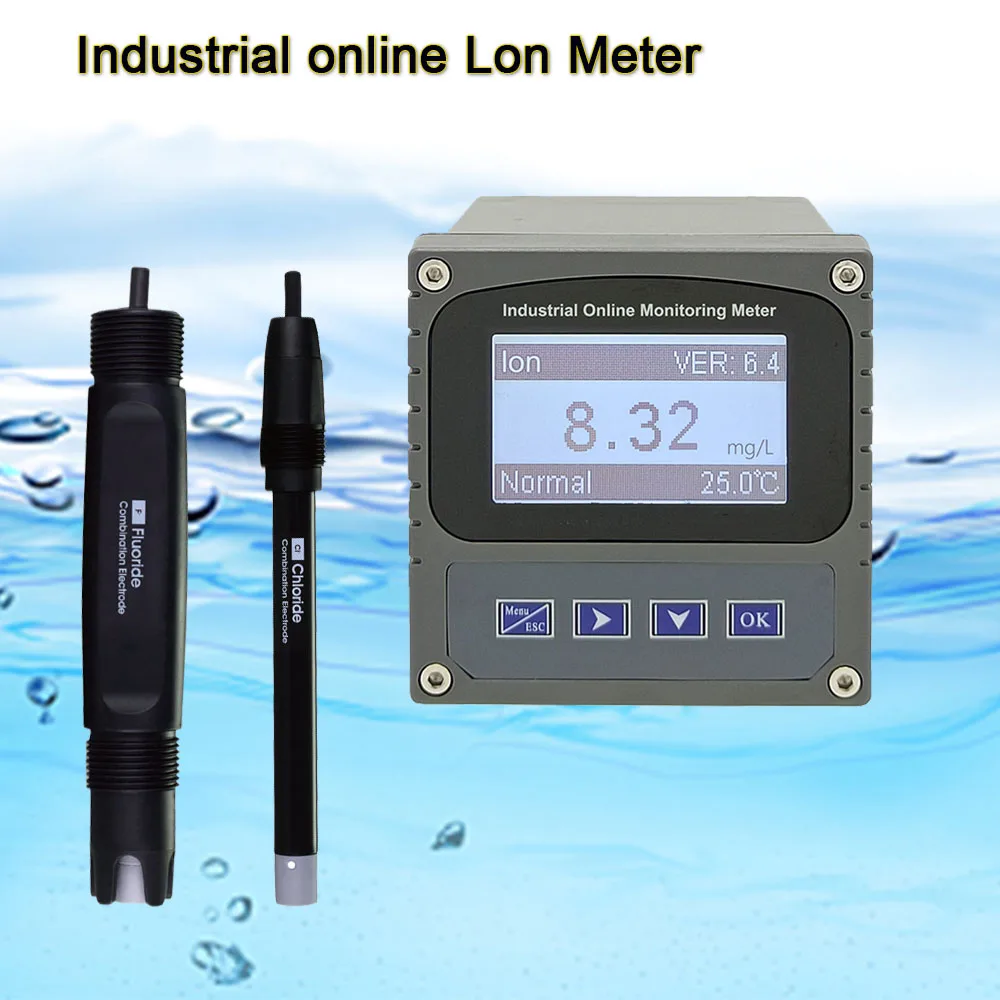 Water Quality Analysis Chloride Hardness Calcium Fluorine Industrial Online Ion Meter