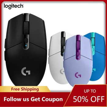 로지텍 유선 무선 게이밍 마우스, RGB USB, PC 노트북 컴퓨터용, 인체 공학적 마우스, 게이머 메카니카 사이드 단추, G304, G102