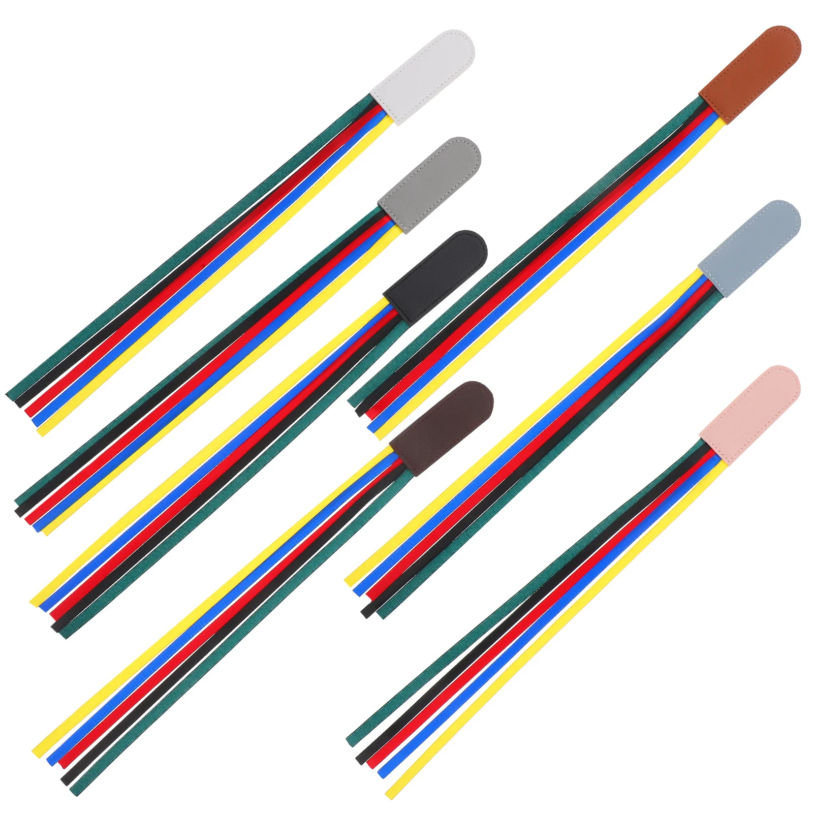 

7pcs Bible Ribbon Bookmarks Vibrant Colors Pu For Bible Novel Textbook Reading Supplies Book Lovers Students