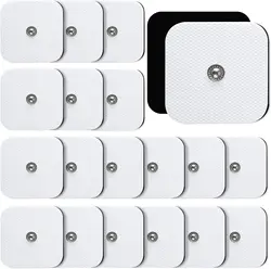 TENS Unit Replacement Pads, 10/30/50PCS Snap Electrode Pads, Self-Adhesive Electrode Reuse More Than 30 Times, with TENS Devices