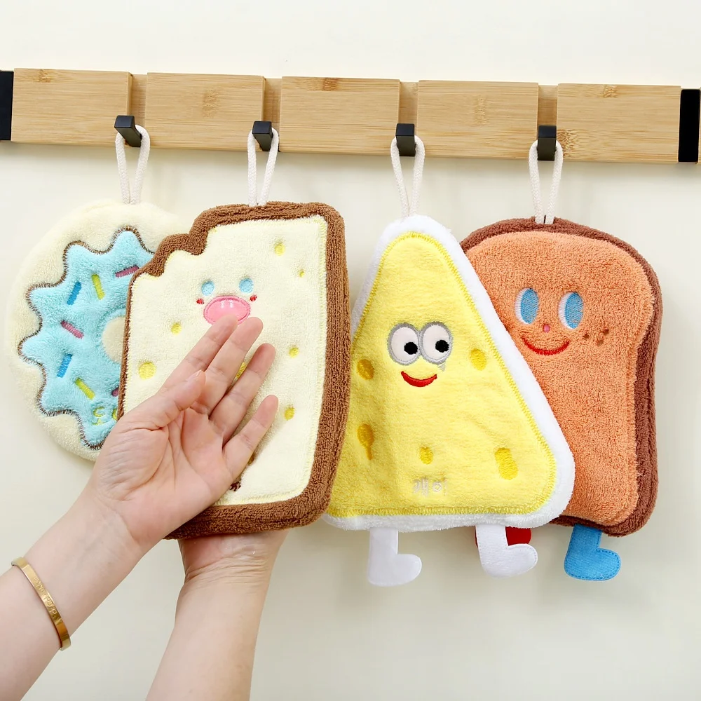

Baking Series Hand Towels, Cute Cartoon Hand Towels That Can Be Hung in The Kitchen and Bathroom, Thick Towels