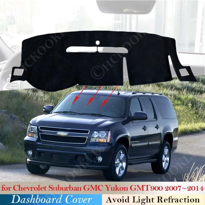 Dashboard Cover Mat Carpet Dashmat for Chevrolet Suburban GMC Yukon GMT900 2007~2014 2008 2009 2010 Pad Sunshade Car Accessories