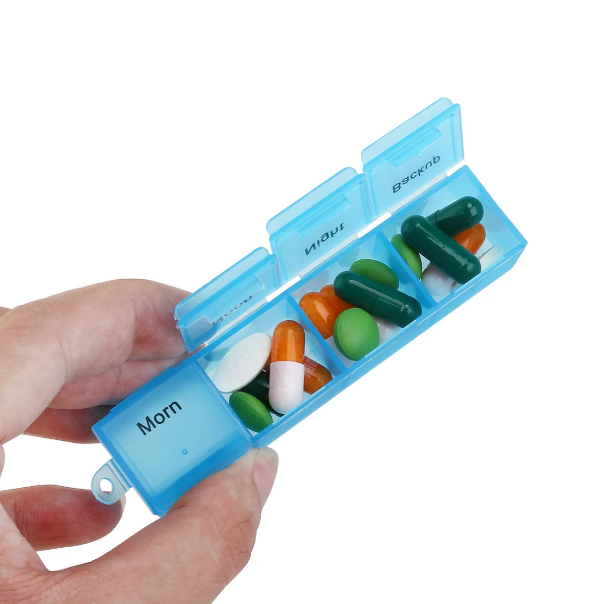 Multicolor Portable Pill Box 28 Compartments Organizer Medicine Case Weekly Dispenser Travel Tablet Storage Medicine Case