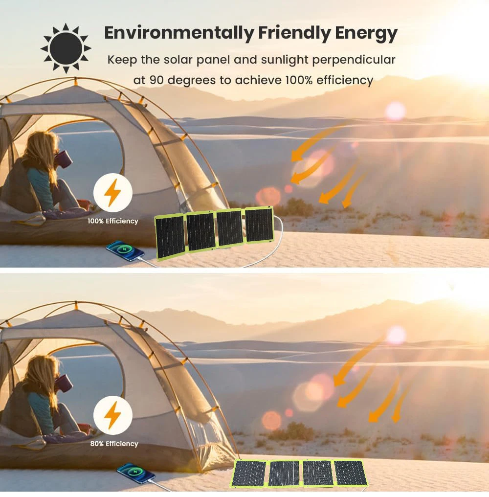 2000W powerful portable foldable solar panel flexible 5v USB A C cell phone battery charger DC 12V plate for power station image 5