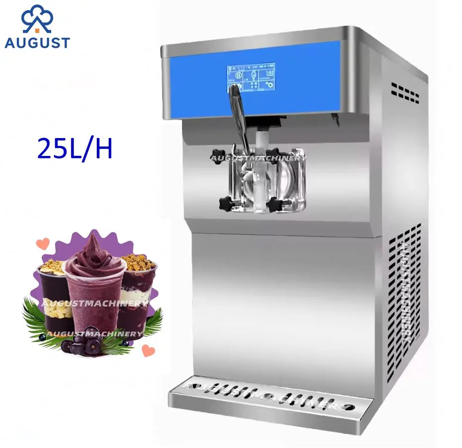 

Commercial Electric Automatic Frozen Fruit Soft Serve Dippin Dots Ice Cream Slushy Makers Small with Compressor Machine Italian