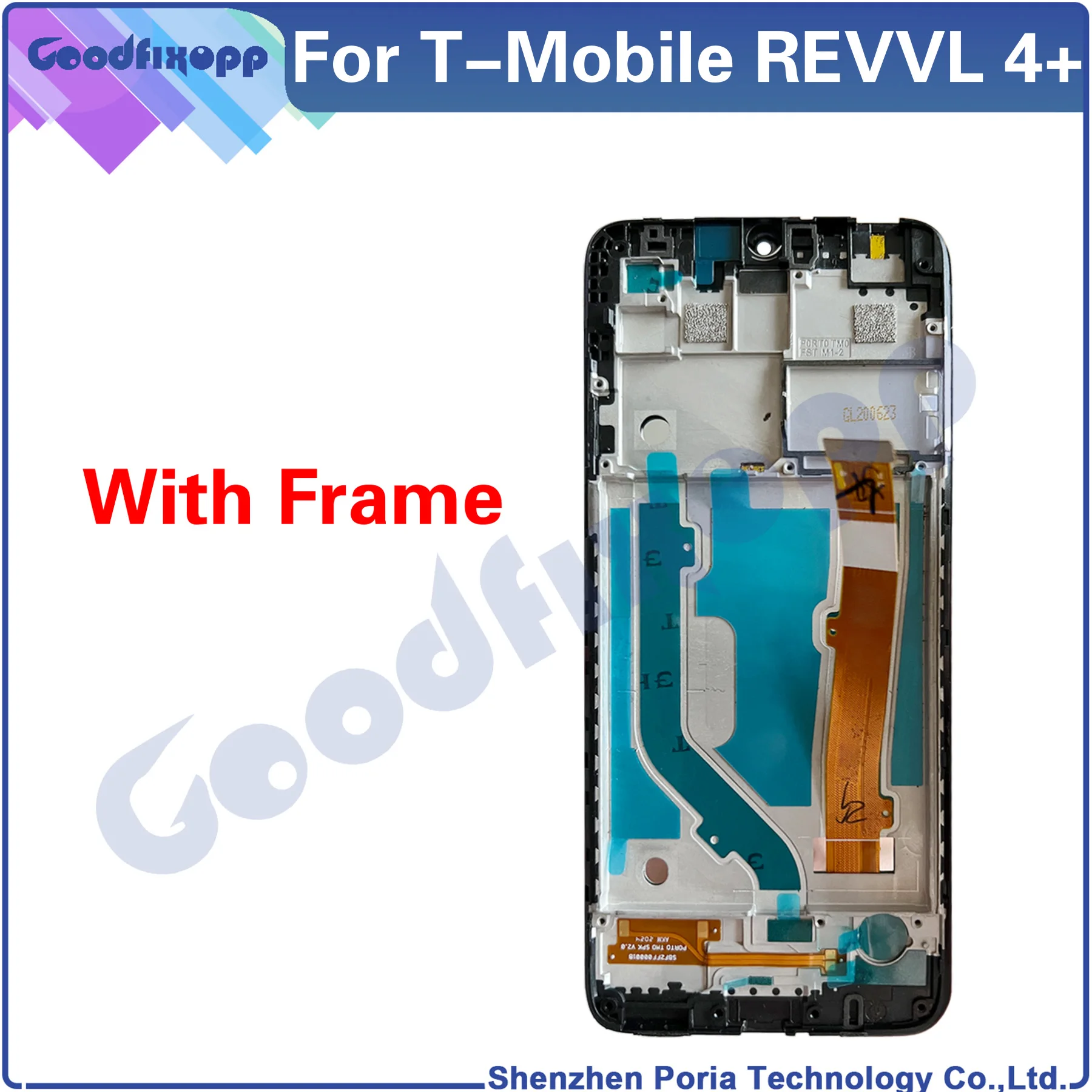 Montagem Do Digitador Do Tela De Toque Do Display LCD, Peças De Reparo, Substituição Para T-Mobile REVVVL 4 +, 5062, 5062W, 5062Z, 4 Mais