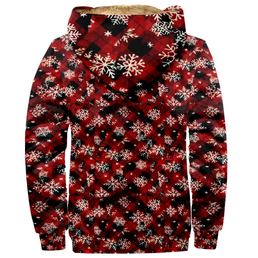 Hoodies com zíper masculino natal 2023 merch manga longa moletom estampas gráficas jaqueta feminina casaco de inverno roupas engraçadas