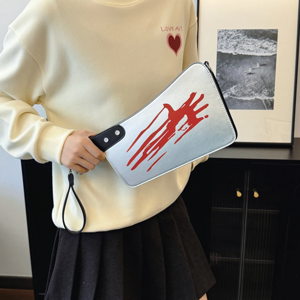 

Кошелек-клатч на Хэллоуин в форме ножа, маленький кошелек из искусственной кожи с регулируемым ремнем, сумка-клатч для Хэллоуина на открытом воздухе