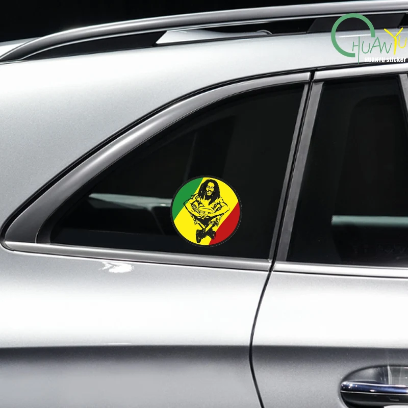 for Bob Marley One Love Rasta Car Stickers Waterproof Sunscreen Car Accessoires Graffiti Decals RV Decor