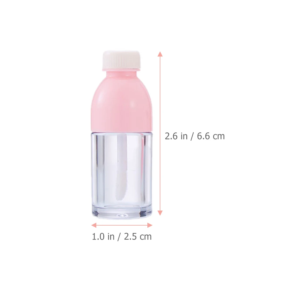 

10pcs Empty Lip Gloss Bottles Small Tubes DIY Lips Container Oil Creative Shape Portable Travel Size ABS Material