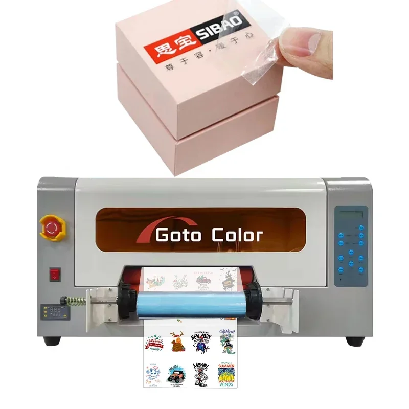 30cm small uv dtf printer A3 UV DTF crystal label factory printer UV dtf labels printer