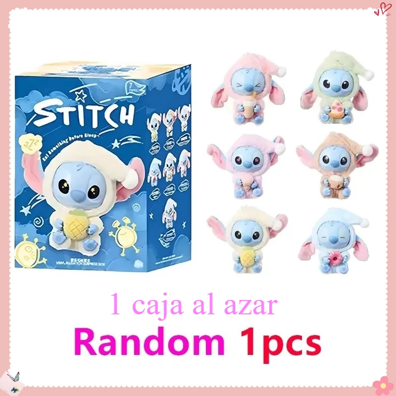 高品質ステッチ 睡眠前におやつをシリーズぬいぐるみ ブラインドボックス ビニール玩具 かわいい人形 ミステリーボックスバッグ 誕生日プレゼント