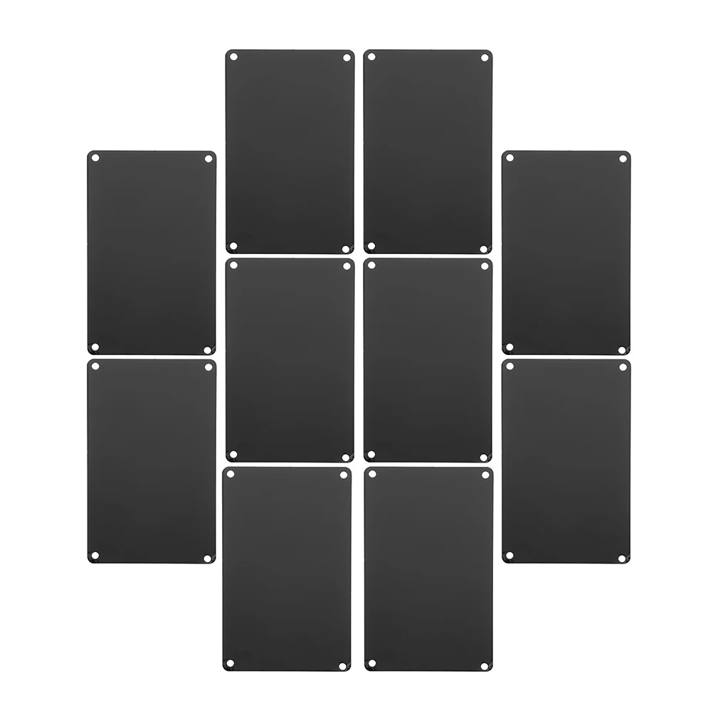 10pcs Blank Nameplate Signs Craft Metal Multifunction Engraving Doorplate Aluminum Hotel Supply DIY Accessory Gift