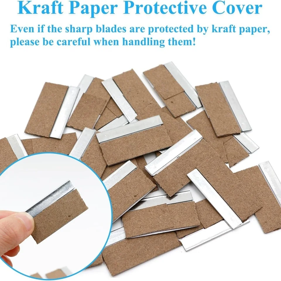 Replacement Scraper Blades Adhesive Scraper Cutter Car Sticker Remover Glass Paint Scraper Cleaning Tool for Removing Label Glue image 4