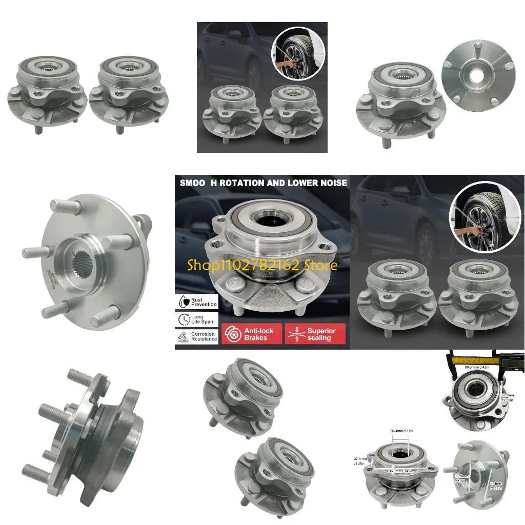 

547B Комплект из 2 подшипников ступицы переднего колеса 513257 Малошумная ступица колеса Прочная сталь Точность обработки для