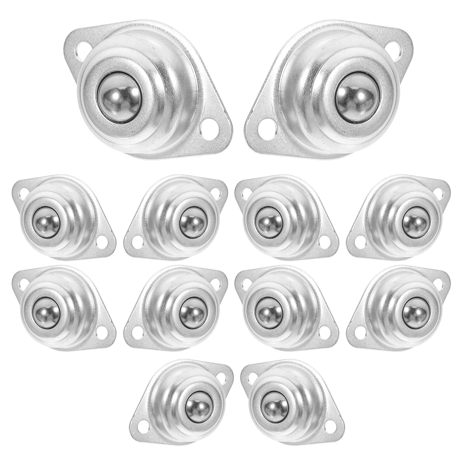 12 Pcs Ball Bearing Carbon Steel Roller Mini Bearings Screw Small Casters Wheels for Projects