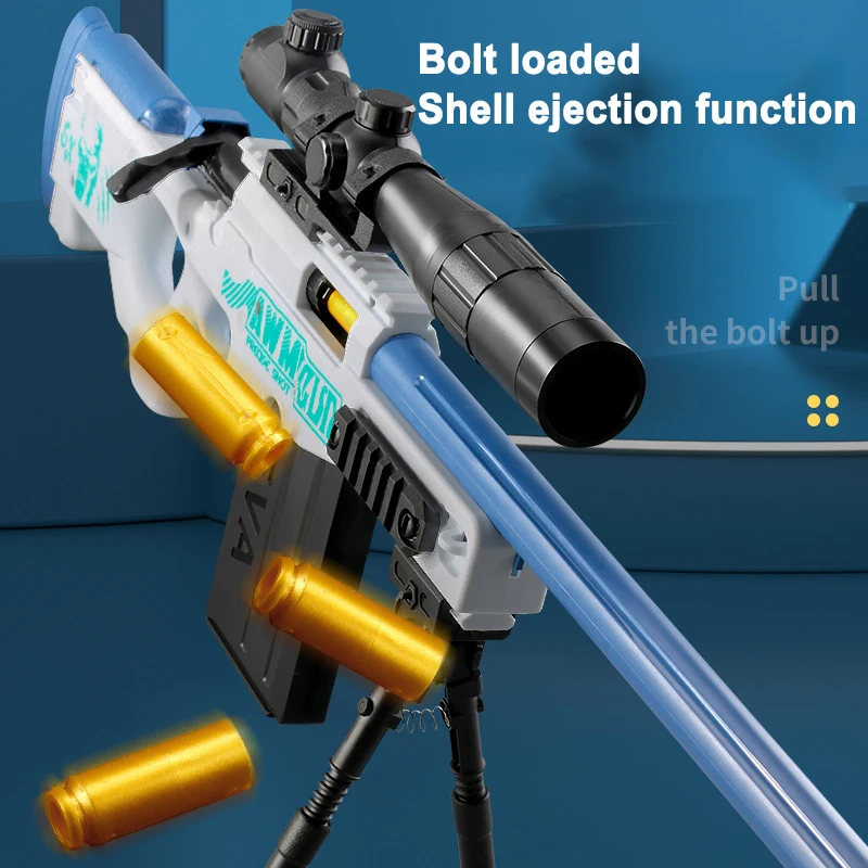 98k Obere Druck Shell Auswurf Awm Weiche Kugel Pistole Kann Scharfschützengewehr Junge Outdoor Kampf Spielzeug Pistole 98k Ziehen und Last
