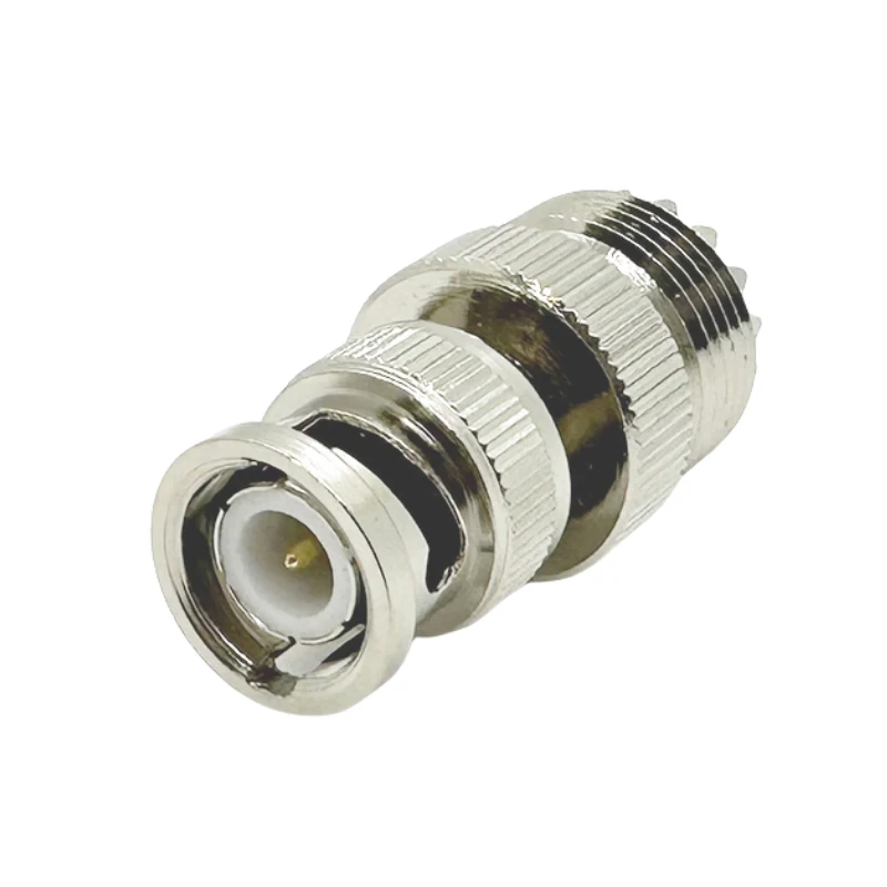 Adaptateur Coaxial Coaxial RF droit BNC mâle vers UHF femelle PL259 femelle vers BNC mâle SO-239 pour Radio CB