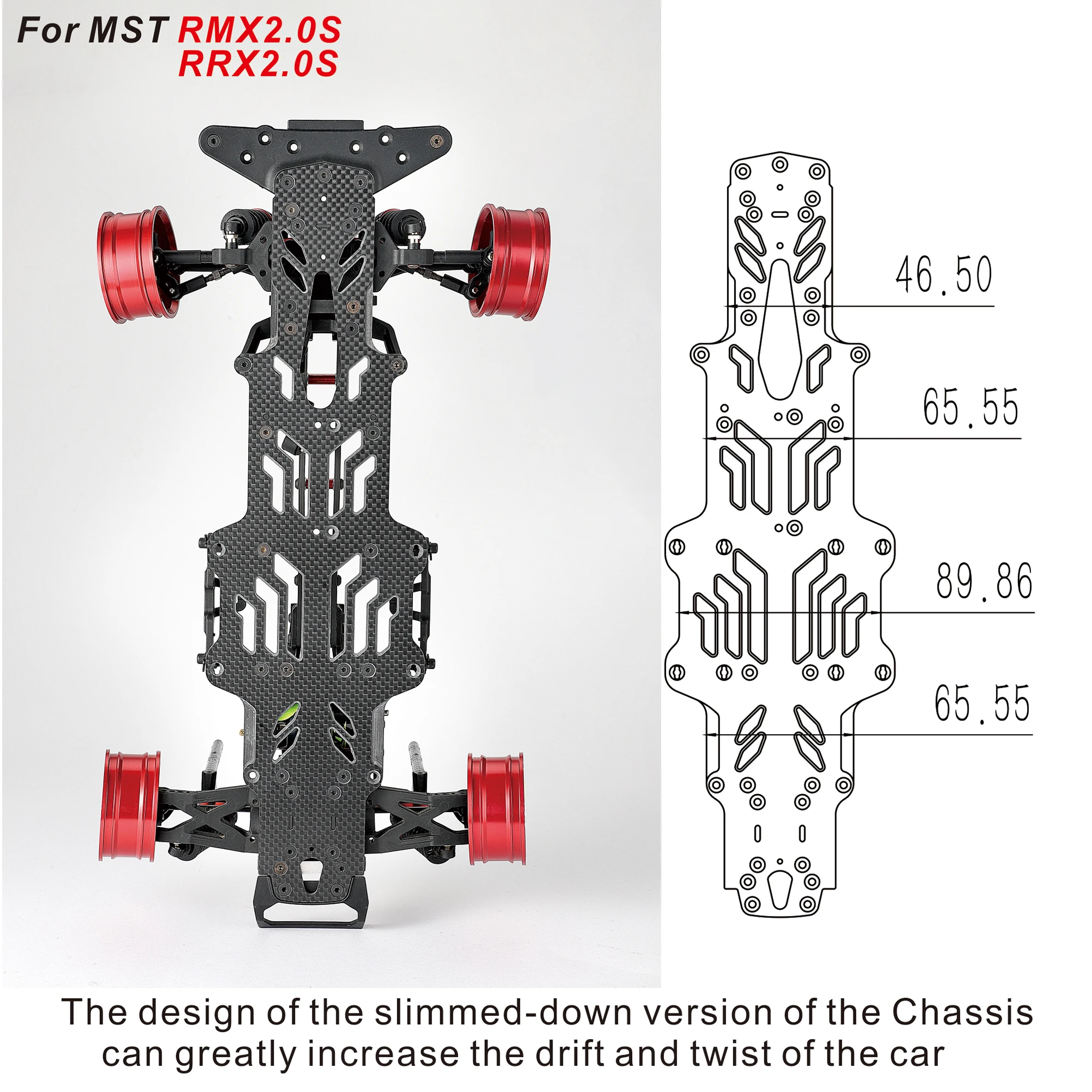 High quality 1:10 drift RC Car Carbon Fiber & Aluminum Upgrade Kit for For MST RMX2.0S/MST RRX2.0S