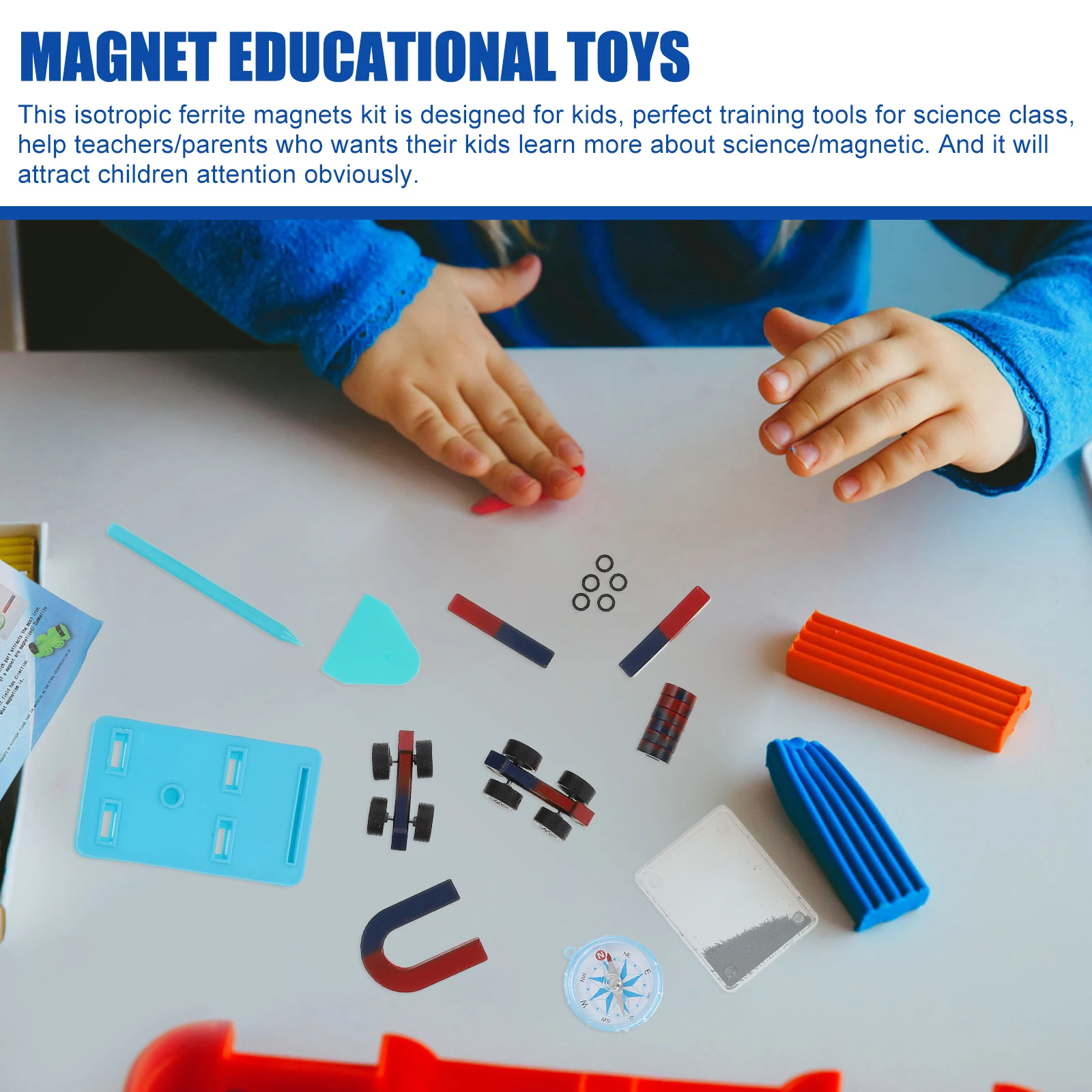 1 Satz 1 Satz Magnetismus-Kit, pädagogisches Gerät, Physik-Lernen, interaktive Magnetkräfte, Stamm, Erkundung, Lehrmagnet, Labor