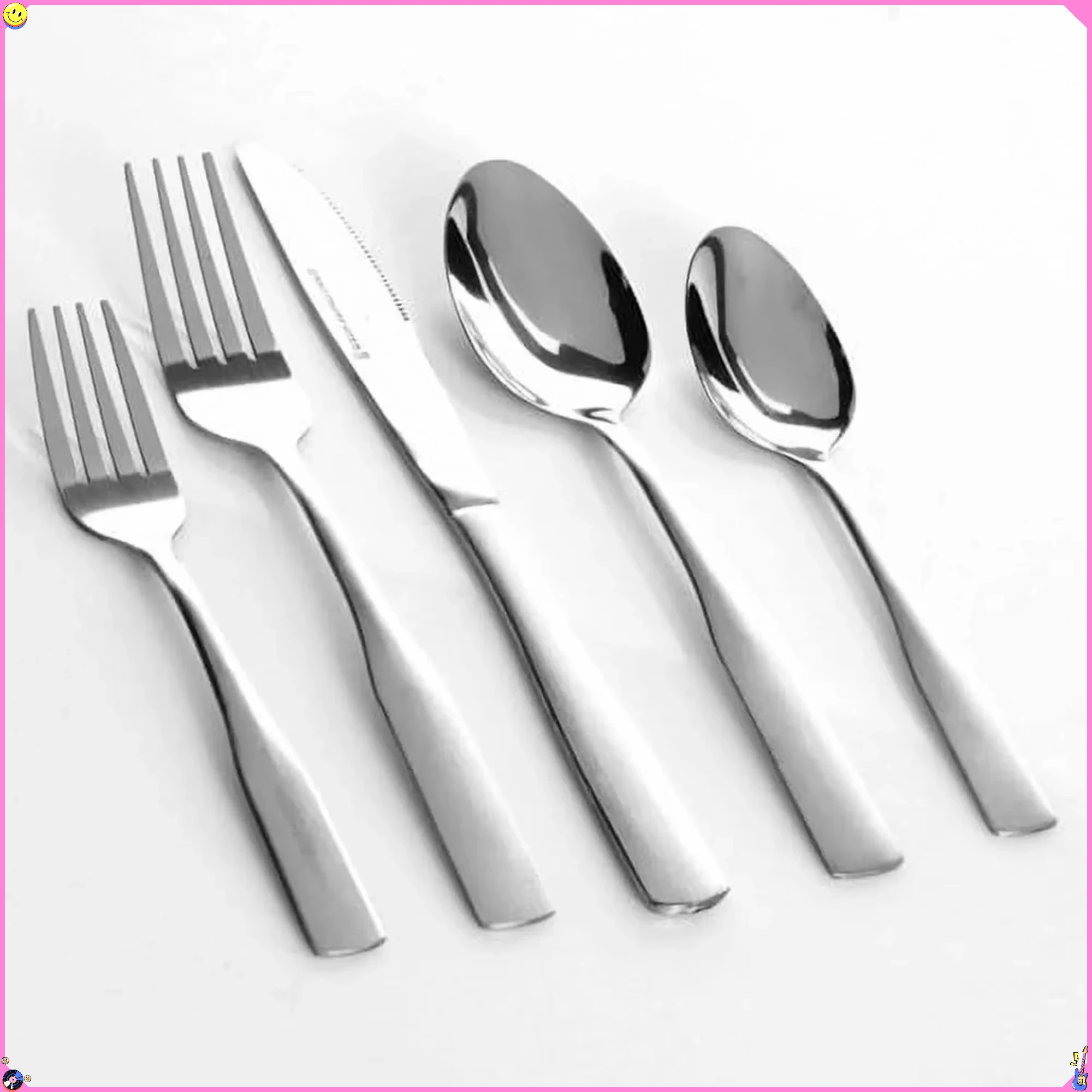 

Набор столовых приборов из 61 предметов с Caddy — прочная нержавеющая сталь и которую можно мыть в посудомоечной машине — для столовой, кухни, вечеринки и экономии места