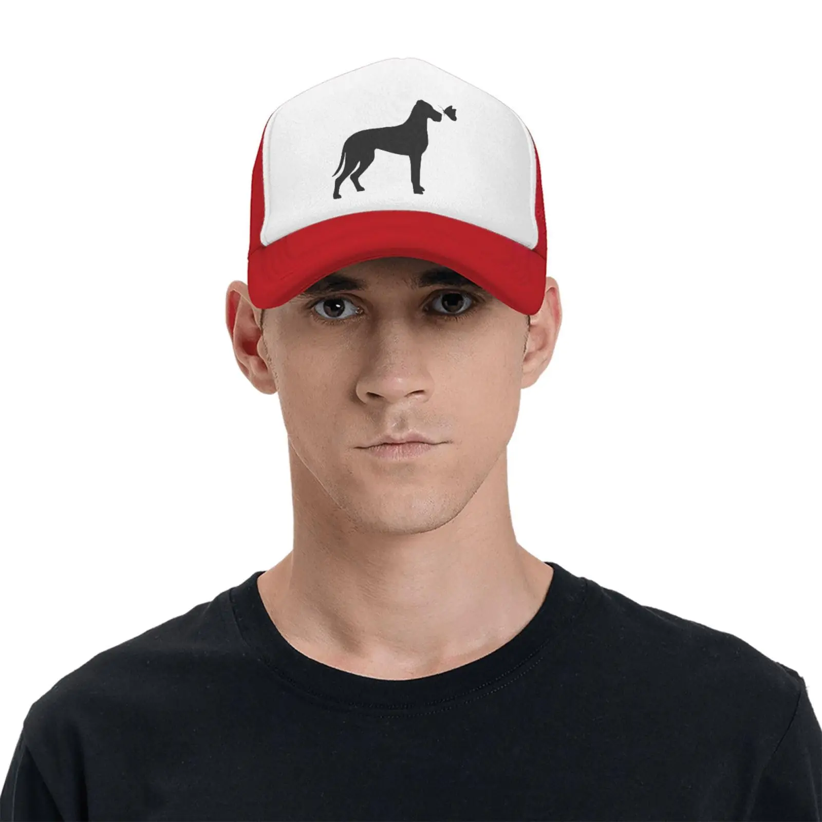 Boné de beisebol em malha para homens e mulheres, cão, borboleta, animal, boné hiphop, boné de camionista ajustável, snapback