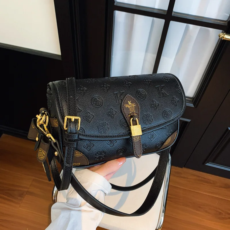 

Сумка через плечо с широким ремешком и клапаном, женская нишевая квадратная сумочка, повседневная сумка через плечо «день-ночь», сумка-слинг, минималистский стиль