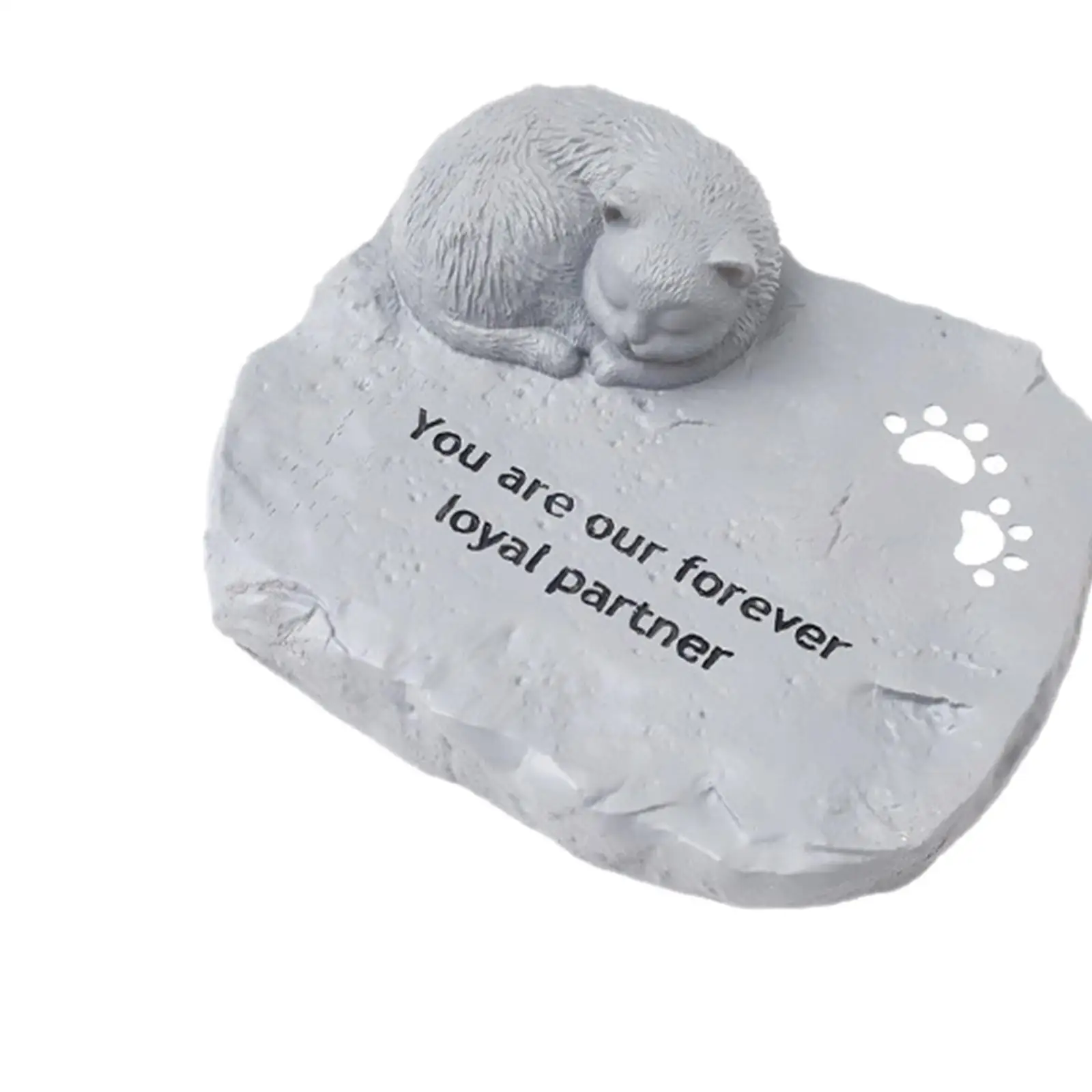 Pet Memorial Stones Resin Weatherproof Gravestone Garden Headstone Pet Tombstones for Lawn Outside Backyard Garden Outdoors