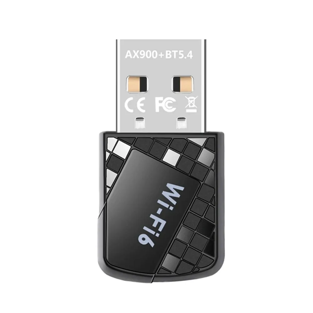 

Wi-Fi 6 Bluetooth 5.4 адаптер двухдиапазонный мини-USB сетевая карта USB 2,4G и 5 ГГц 900 Мбит/с беспроводной Wi-Fi приемник домашний офис