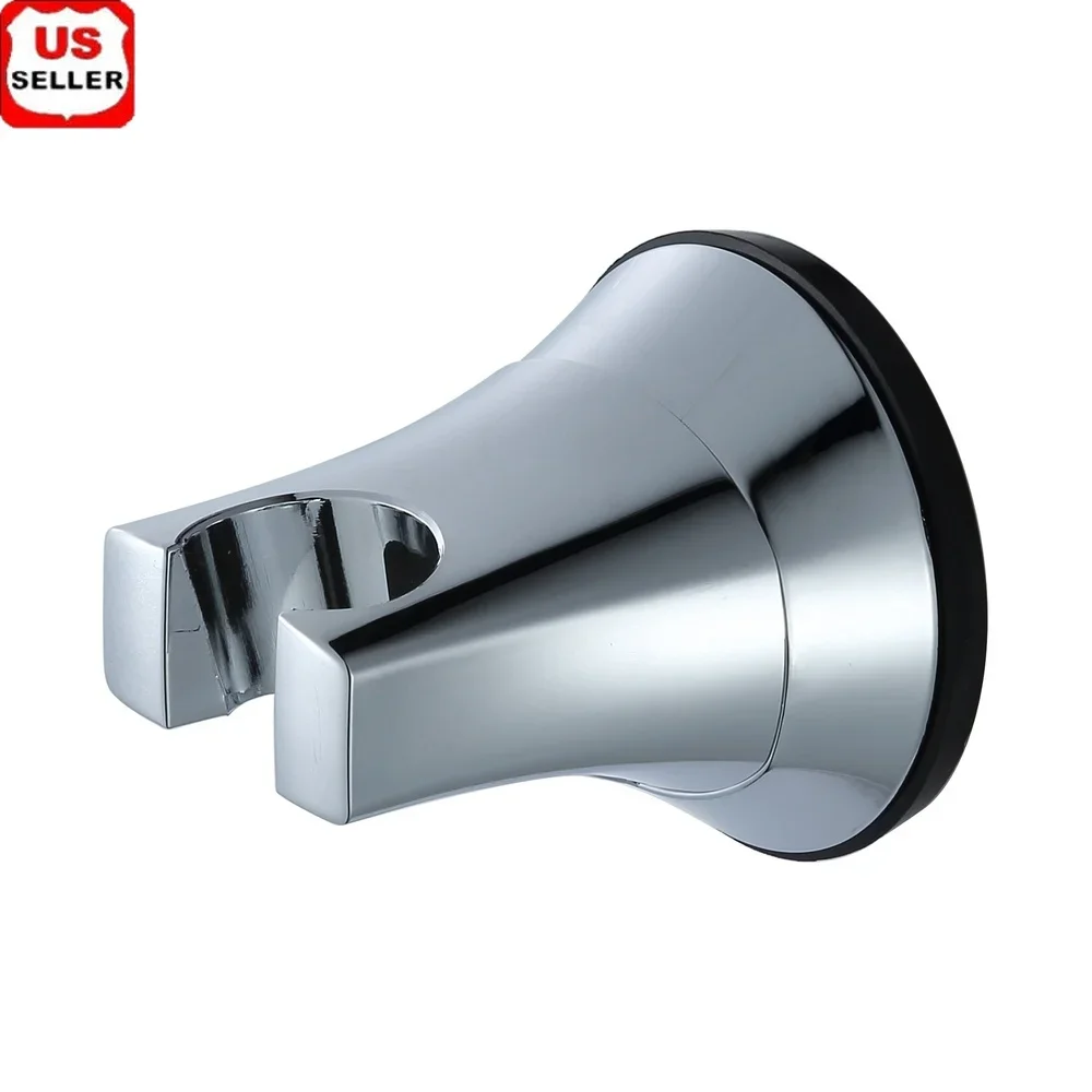 

Chrome Hand Shower Holder Wall Bracket Adjustable Mounting Options Easy Installation Suitable Standard Hand Showers Non Tilt
