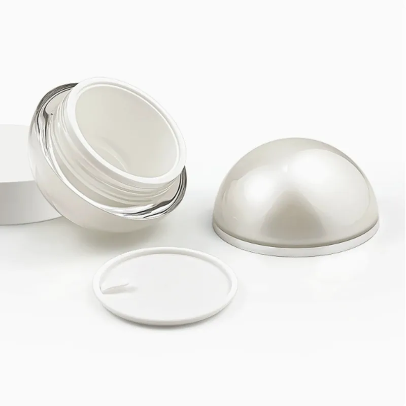 10g 15g 30g frasco de creme para os olhos frasco de creme facial plástico ouro/branco pérola caixa de sombra vazio caixa de creme acrílico recipiente cosmético