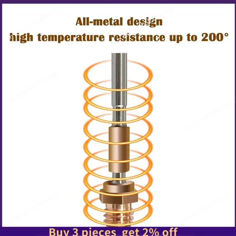 COME 2PCS Titanium Alloy All Metal Throat Tube Of 3D Printer Parts & Accessories,For 3D-Printer Prusa MK4 XL