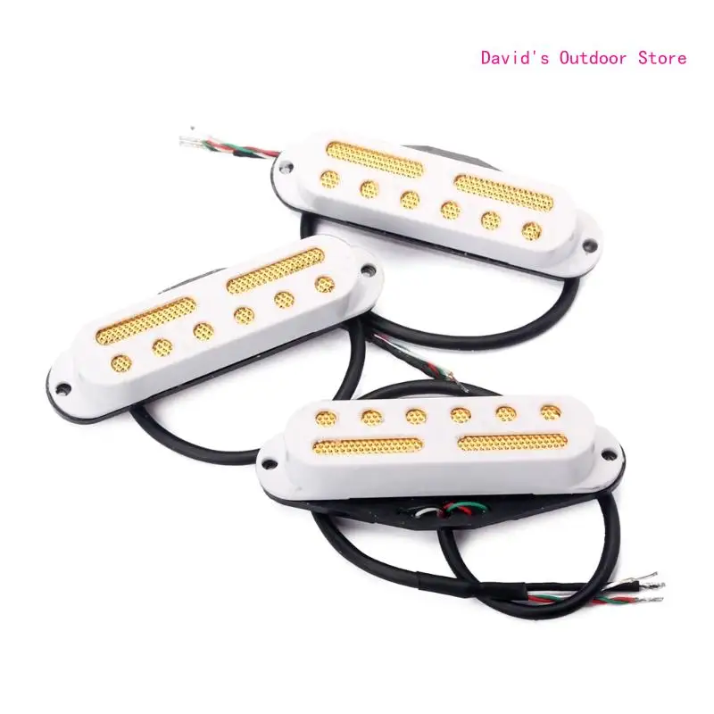 

Mini Humbucker Neck Pickup Kits Dual Coils 4 Wires 3 Pieces Guitar Parts Hot Pickups for ST Guitar X3UA