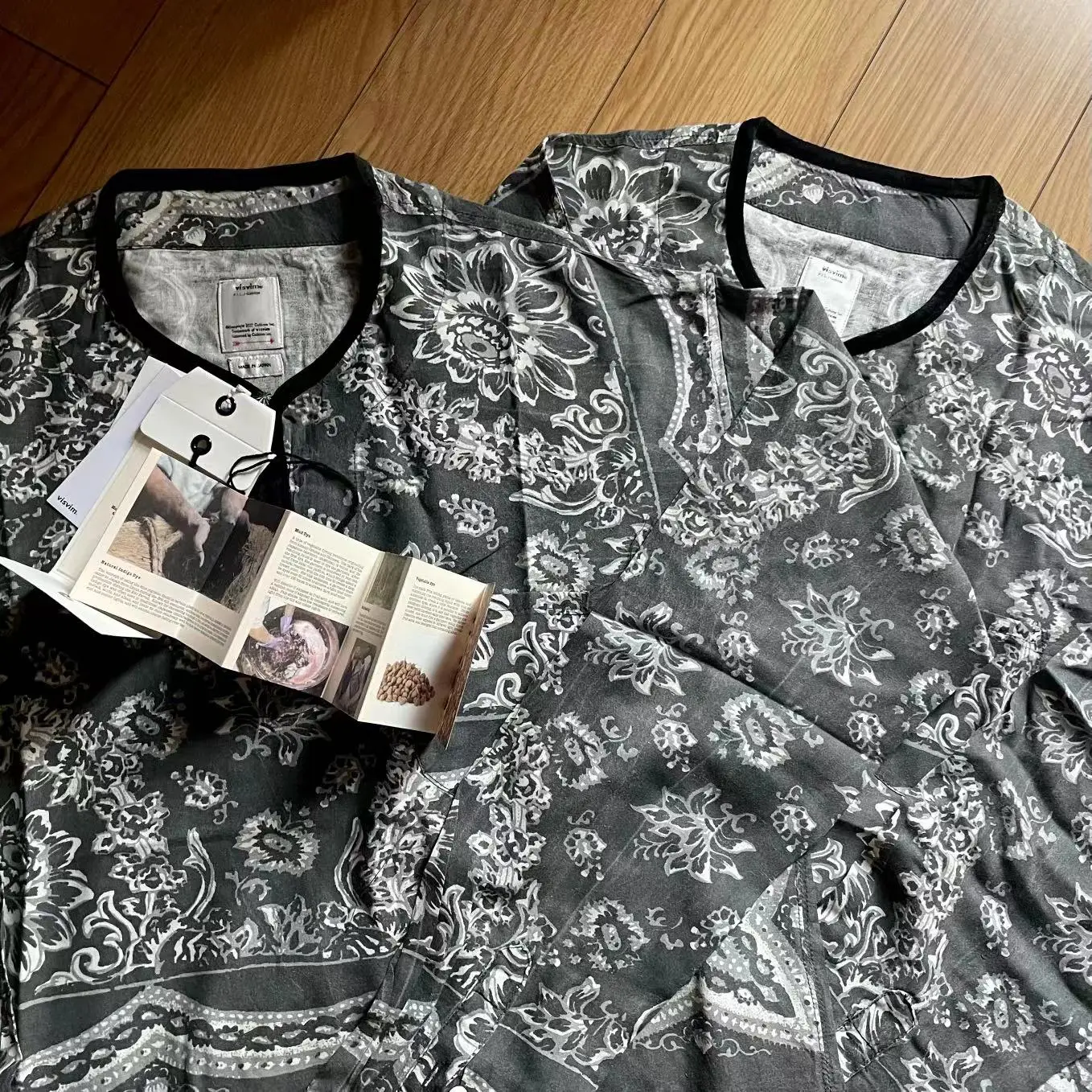 2025 VISVIM TUNIC P.O. WILDFLOWER P.W. كاجو زهرة البلوز 22SS #2