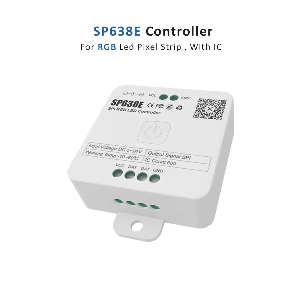 LED 5V-24V Smart Bluetooth LED PWM SPI Controller for Pixel WS2812B WS2811 COB 5050 RGB RGBW CCT Strip Light APP Remote Control