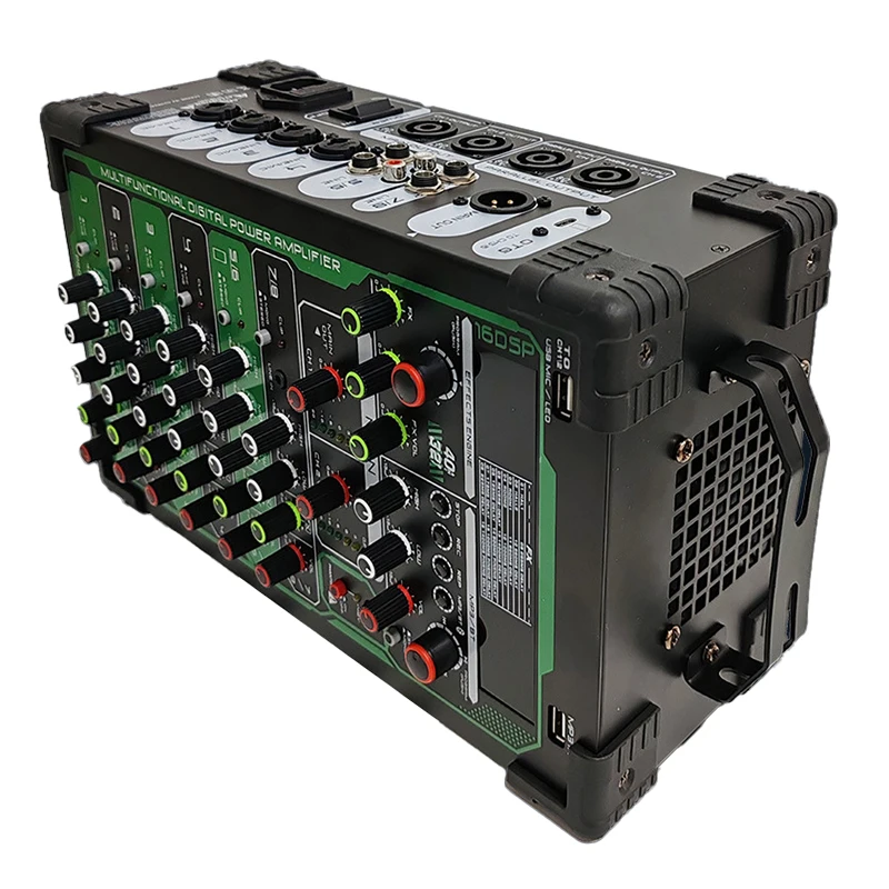 

Outdoor Stage Live Performance Sound Mixer with Amplifier Sound System Audio Professional Mixing Console