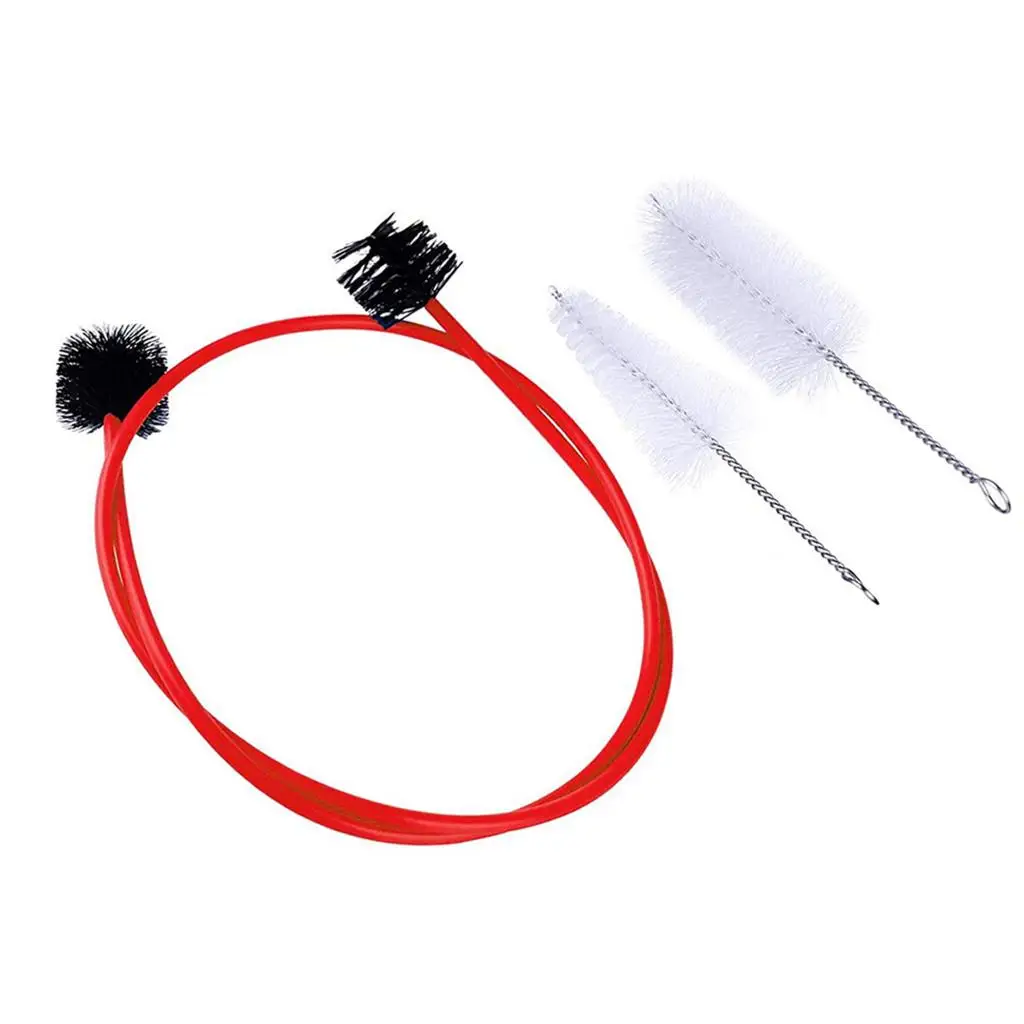 Trumpet Cleaning Brush Cloth Snake Kit Accessory for Trumpet Trombone Cornet French Horn Tuba Beginner Practice