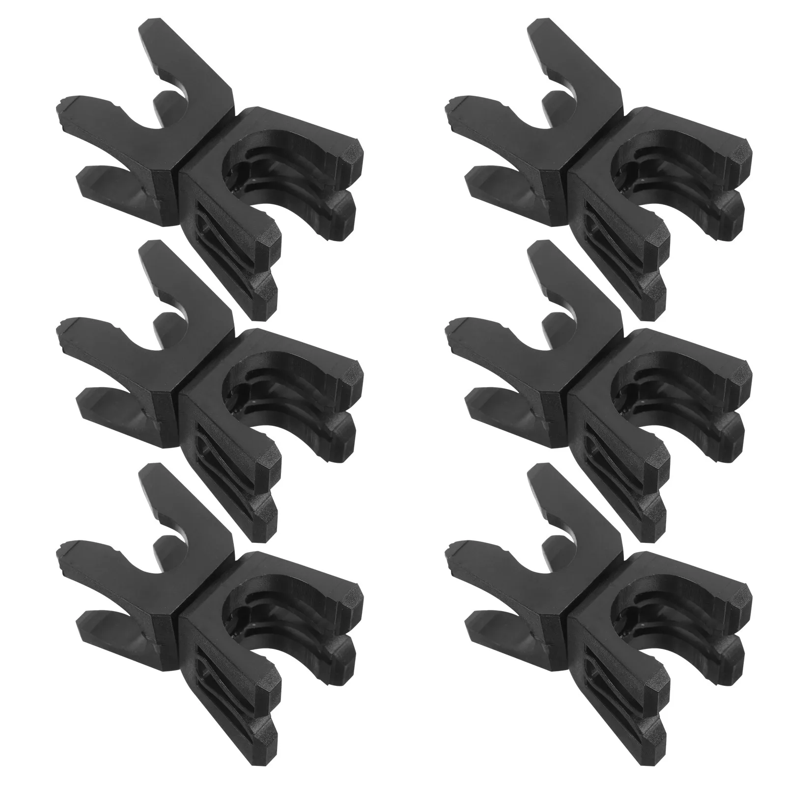 

6Pcs Soccer Training Pole Connection Clips Heavy Duty ABS Plastic for Football Flag Poles Basketball Marker Rods Outdoor