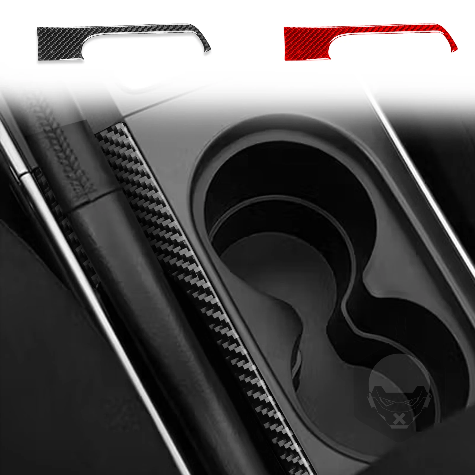 For Mazda 6 2006—2008 Car Accessories Carbon Fiber Center Hand Brake Panel Decotarion Interior Cover Trim Sticker Modification