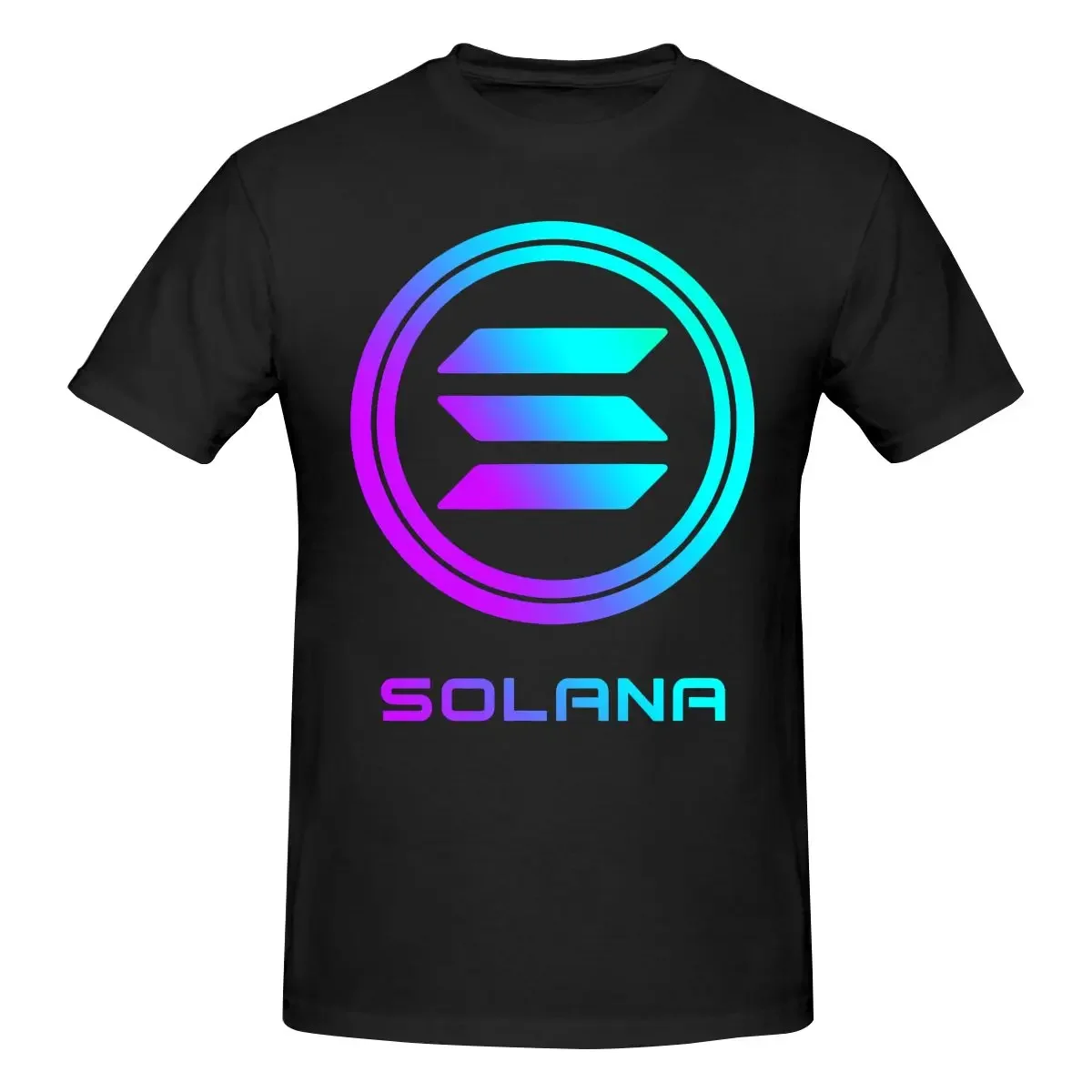 Solana Crypto Blockchain Sol  Cartoon Anime Print Streetwear Men Women Fashion Oversized T-Shirts Boys Girls T-Shirt Tops