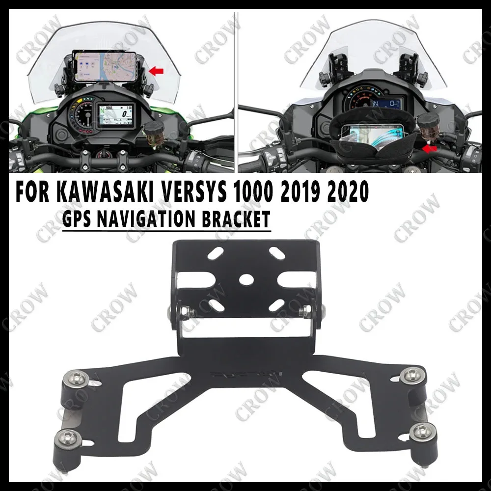 New Motorcycle Accessories GPS navigation bracket Supporter Holder For Kawasaki Versys 1000 Versys1000 2019 2020