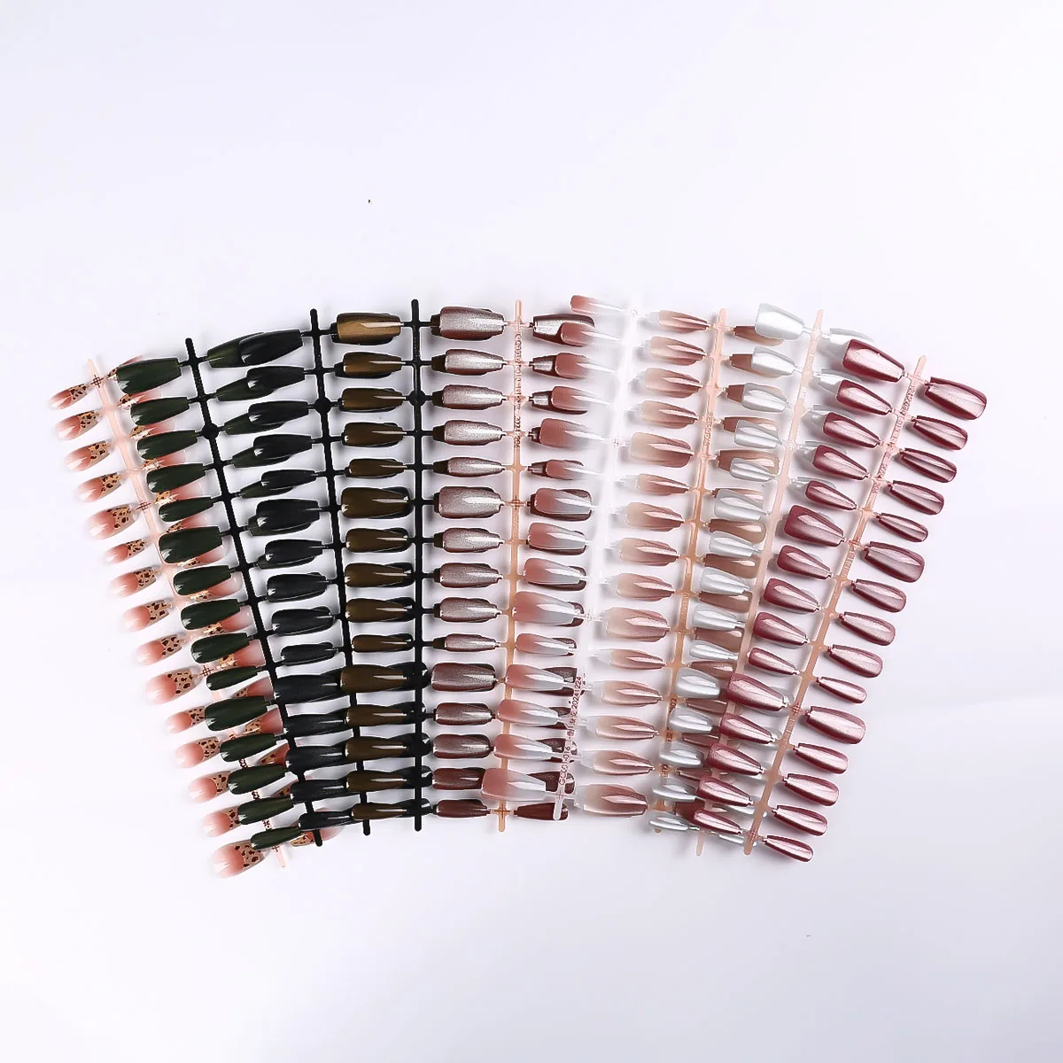 30개입 타원형 짧은 핑크 프레스온 네일 심플 옴브레 마그네틱 인조 손톱 팁 달콤하고 시원한 여성&소녀용 탈부착 가능한 네일 아트