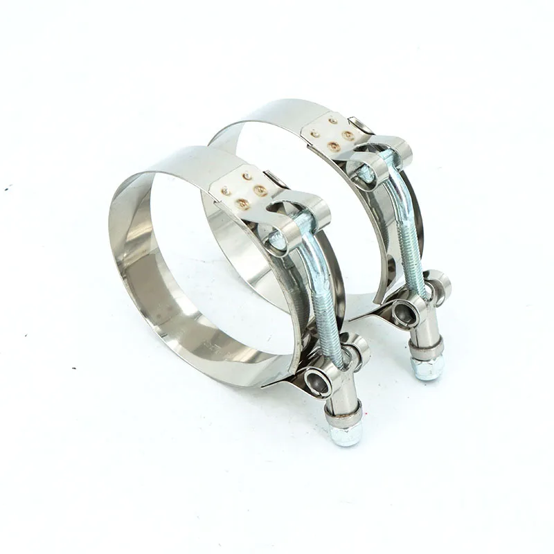 2PCS 304 Stainless Steel T-Bolt Turbo Silicone Hose Clamp SilconeT Bolt Clamp T Hose Pipe Clamp