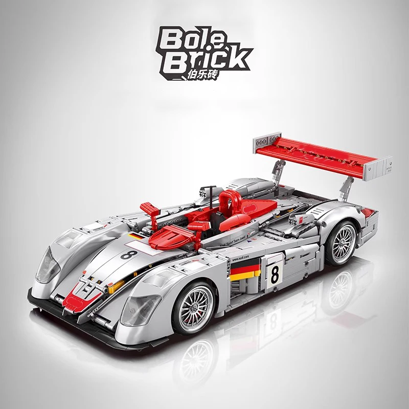 YC23044 Le Mans Racing Sport Auto 1:10 MOC Technische Bouwstenen Assembleren Bricks Model Speelgoed voor Kinderen Kerstcadeau