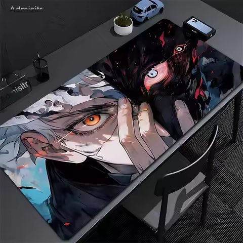 Anime Gojo Satoru Large Gaming Mousepad Jujutsu Kaisen Mouse Pad Gamer Company Keyboard Mouse Mats Carpet Computer Desk Mat