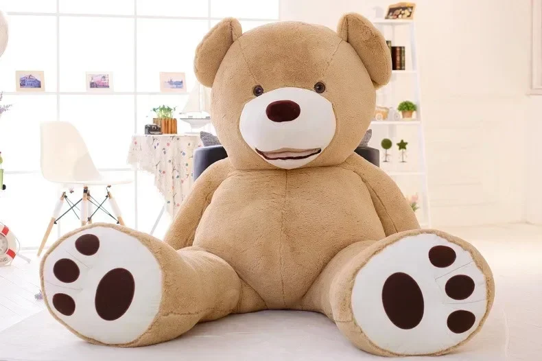 [Divertente] 260 cm Enorme grande orso americano Peluche orsacchiotto copertura peluche morbida bambola copertura del cuscino (senza roba) giocattoli per bambini